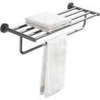 Traditional Gray Brass Bathroom Hardware Set Towel Bar Bathroom Hardware Set