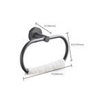Traditional Gray Brass Bathroom Hardware Set Towel Bar Bathroom Hardware Set