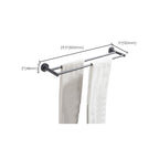 Traditional Gray Brass Bathroom Hardware Set Towel Bar Bathroom Hardware Set