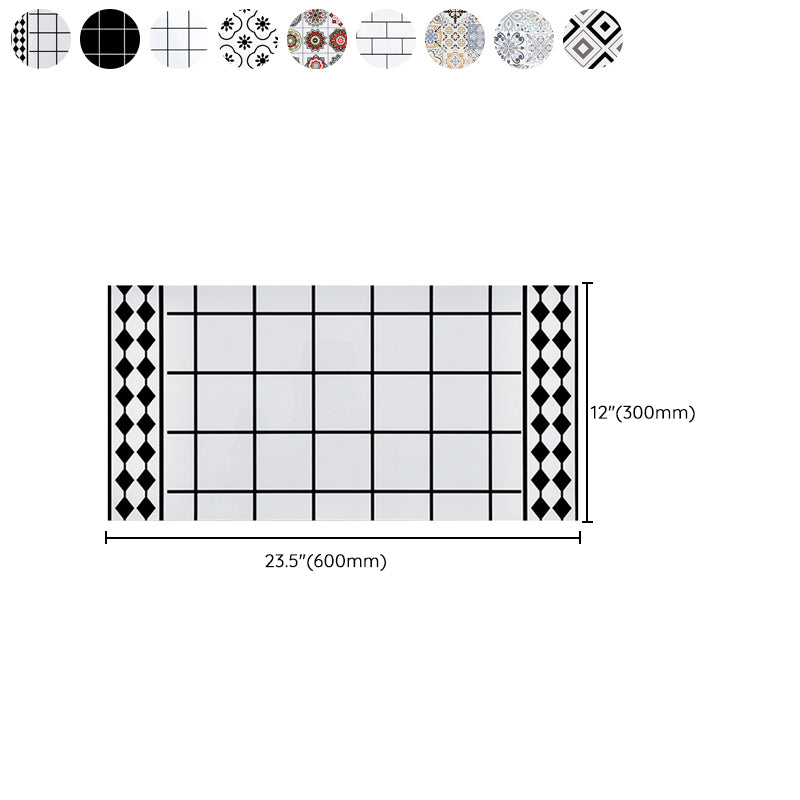 Stylish Mosaic Tile Waterproof Peel-and-Stick Backsplash Tiles