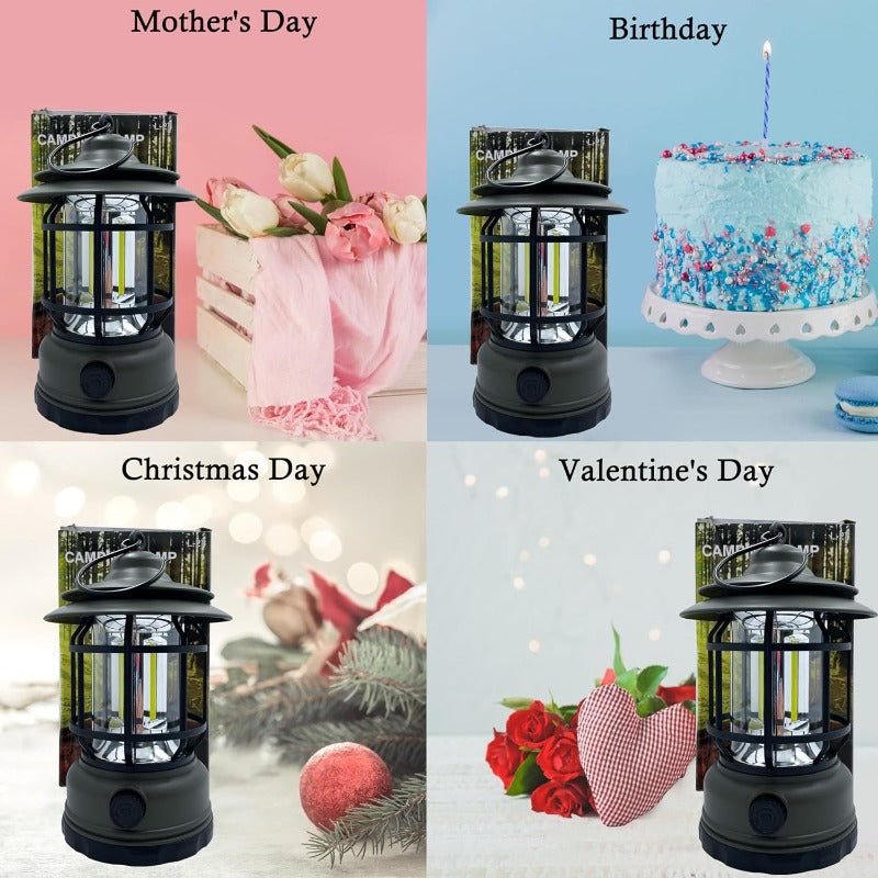 Rechargeable Retro LED Camping Lantern
