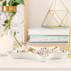 Charming CeramicDish - Elegant Ceramic Jewelry Bowl