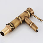 Lever Handle Vanity Faucet Country Low Arc Faucet Single Hole Basin Faucet