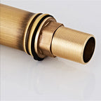 Lever Handle Vanity Faucet Country Low Arc Faucet Single Hole Basin Faucet