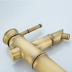 Farmhouse Vessel Sink Faucet Copper 1-Handle Low Arc Vessel Faucet for Bathroom