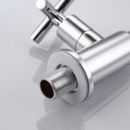 Glam Wall-mounted Bathroom Faucet Copper Single Handle Low Arc Basin Faucet for Bathroom