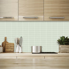 Peel and stick tiles Waterproof plastic rectangular peel and stick tile for the kitchen 2-pack