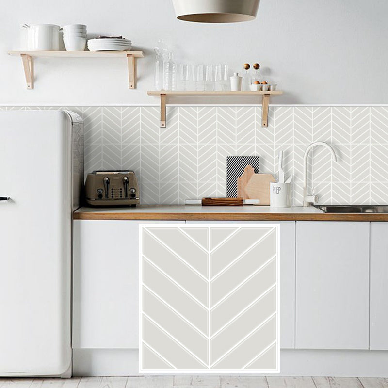 Peel and stick tiles Waterproof plastic rectangular peel and stick tile for the kitchen 2-pack