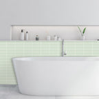 Peel and stick tiles Waterproof plastic rectangular peel and stick tile for the kitchen 2-pack