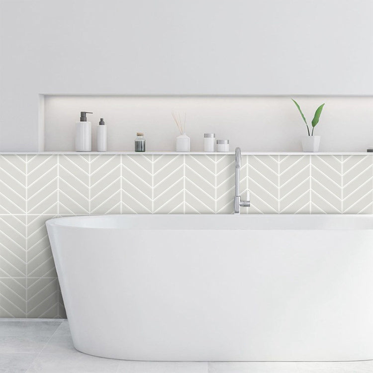 Peel and stick tiles Waterproof plastic rectangular peel and stick tile for the kitchen 2-pack