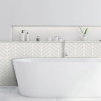 Peel and Stick Tiles Waterproof Plastic Rectangular Peel & Stick Tile for the Kitchen 2-Pack