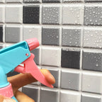 Tile Stripping & Gluing Square Mosaic PVC Stain Resistant Stripping and Gluing Plates for Shower 5 Pack