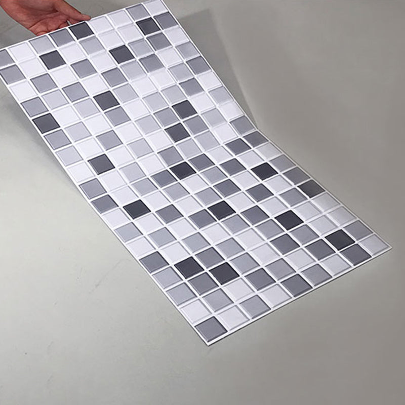 Tile Stripping & Gluing Square Mosaic PVC Stain Resistant Stripping and Gluing Plates for Shower 5 Pack