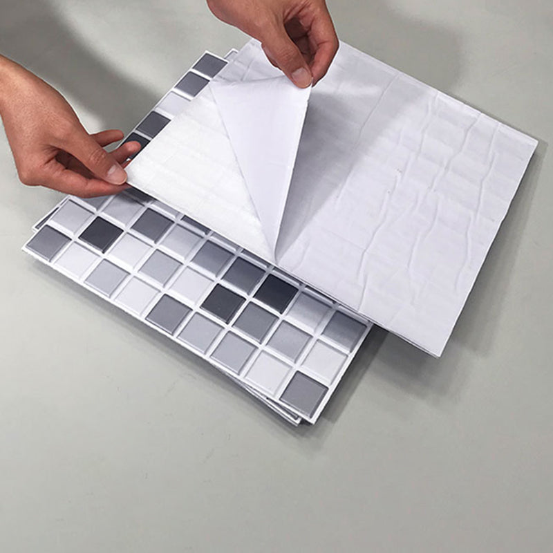 Tile Stripping & Gluing Square Mosaic PVC Stain Resistant Stripping and Gluing Plates for Shower 5 Pack