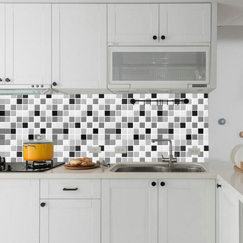 Tile Stripping & Gluing Square Mosaic PVC Stain Resistant Stripping and Gluing Plates for Shower 5 Pack
