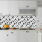 Tile Stripping & Gluing Square Mosaic PVC Stain Resistant Stripping and Gluing Plates for Shower 5 Pack