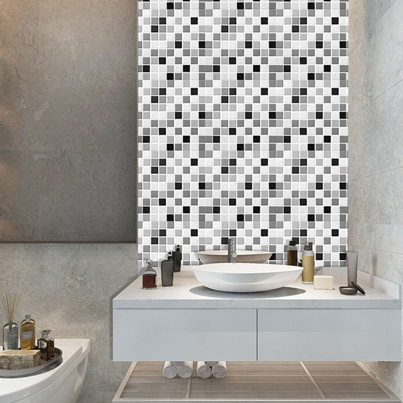Tile Stripping & Gluing Square Mosaic PVC Stain Resistant Stripping and Gluing Plates for Shower 5 Pack
