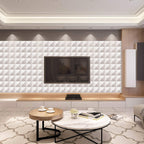 Modern square wall covering Peel and Stick geometric pattern wall covering