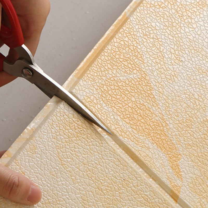 Glam Wall Covering Peel and Stick Texture Effect Design Square Wall Panel