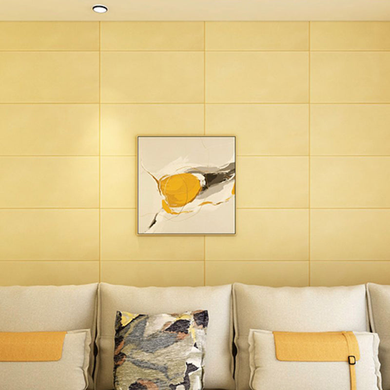 Glam Wall Covering Peel and Stick Texture Effect Design Square Wall Panel
