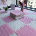 Multicolored Level Loop Carpet Tile Non-Slip Composite Floor Tiles for Bedroom