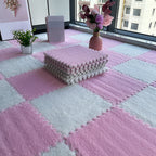 Multicolored Level Loop Carpet Tile Non-Slip Composite Floor Tiles for Bedroom