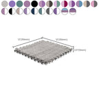 Multicolored Level Loop Carpet Tile Non-Slip Composite Floor Tiles for Bedroom
