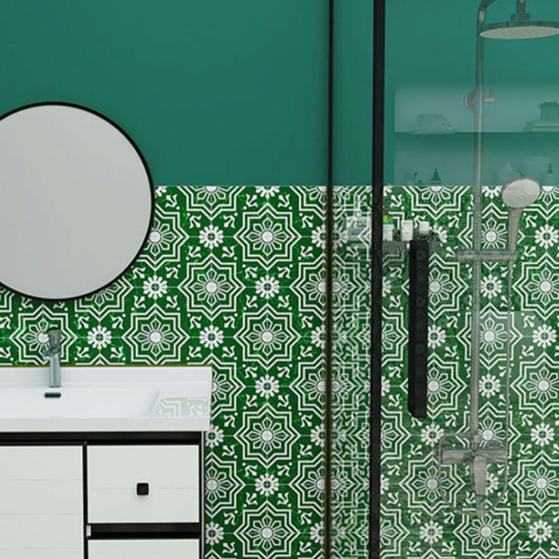 Matte-gloss vinyl floor coverings for peeling off and permanently sticking with quadrant edge
