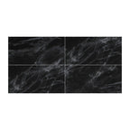 Peel and Stick Vinyl Floor Dark Gloss Vinyl Floor with Square Edge