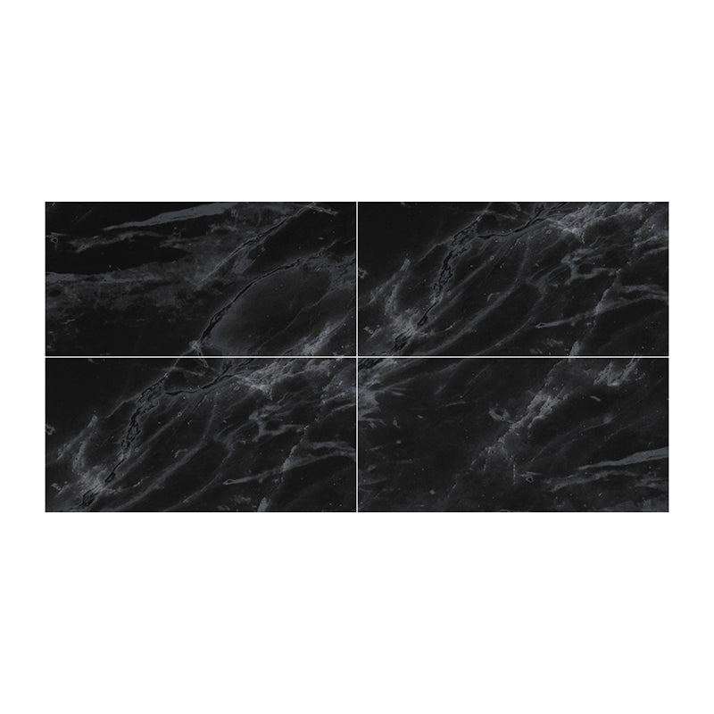 Peel and Stick Vinyl Floor Dark Gloss Vinyl Floor with Square Edge