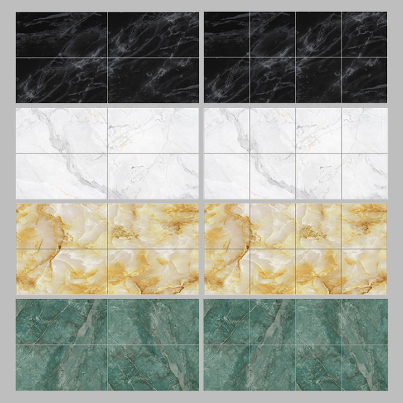 Peel and Stick Vinyl Floor Dark Gloss Vinyl Floor with Square Edge