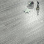 Brown Laminate Flooring Scratch Resistant Natural Oak Laminate with Click Lock