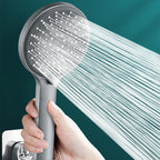 5-Spray Pattern Handheld Shower Head High Flow Wall Mounted Shower Head