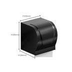 Modern Aluminum Bathroom Accessory Set Matte Black Bathroom Shelf/Towel Holder/Paper Holder