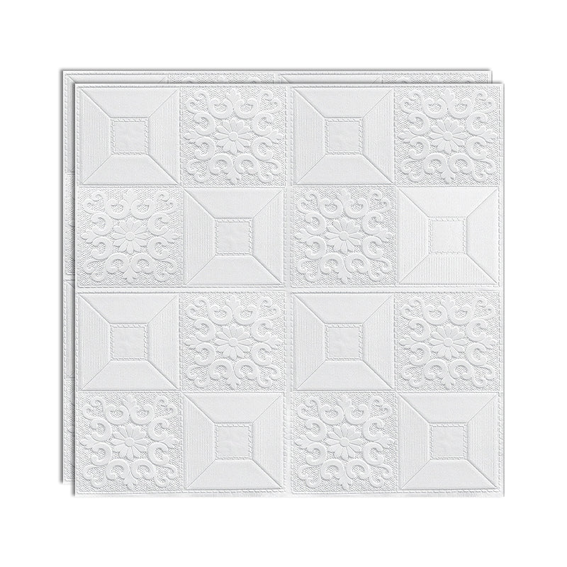 Modern Wall Panel Peel and Stick Texture Effect Design Square Wall Panel
