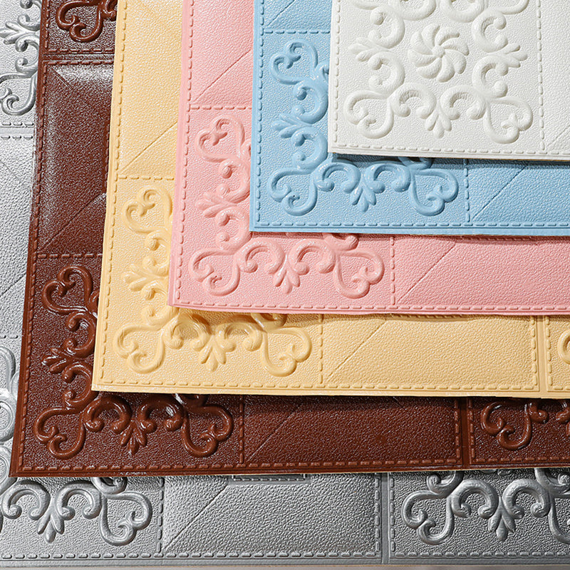 Modern Wall Panel Peel and Stick Texture Effect Design Square Wall Panel