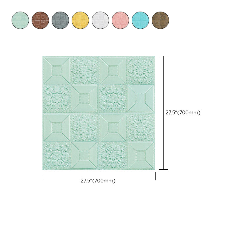 Modern Wall Panel Peel and Stick Texture Effect Design Square Wall Panel