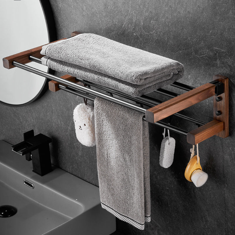 Modern black bathroom set bathroom shelf towel bar bathroom accessories set