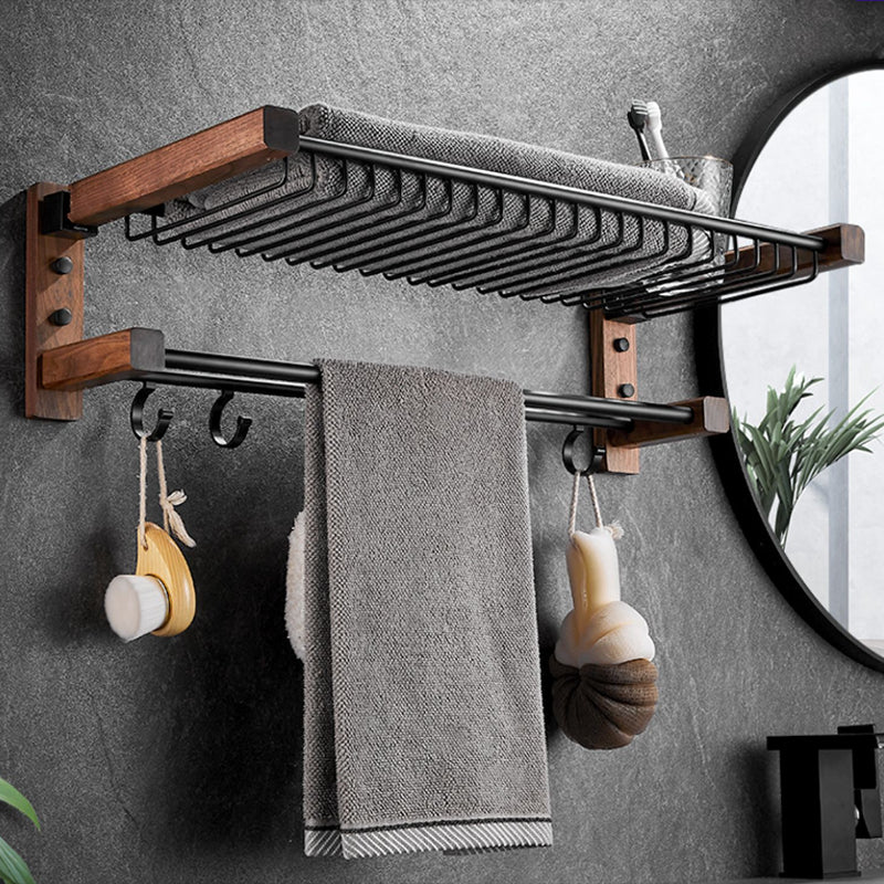 Modern black bathroom set bathroom shelf towel bar bathroom accessories set