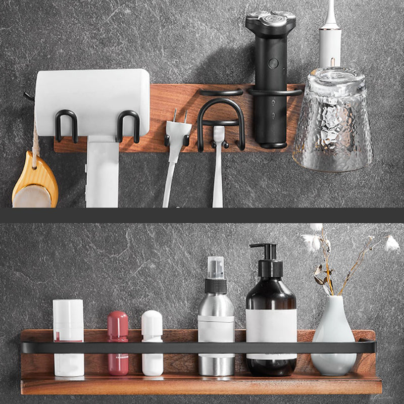 Modern black bathroom set bathroom shelf towel bar bathroom accessories set