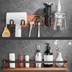 Modern black bathroom set bathroom shelf towel bar bathroom accessories set
