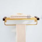 Modern Gold Bathroom Accessory Set Bathroom Shelf Paper Holder Bathroom Accessory Set