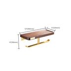Modern Gold Bathroom Accessory Set Bathroom Shelf Paper Holder Bathroom Accessory Set