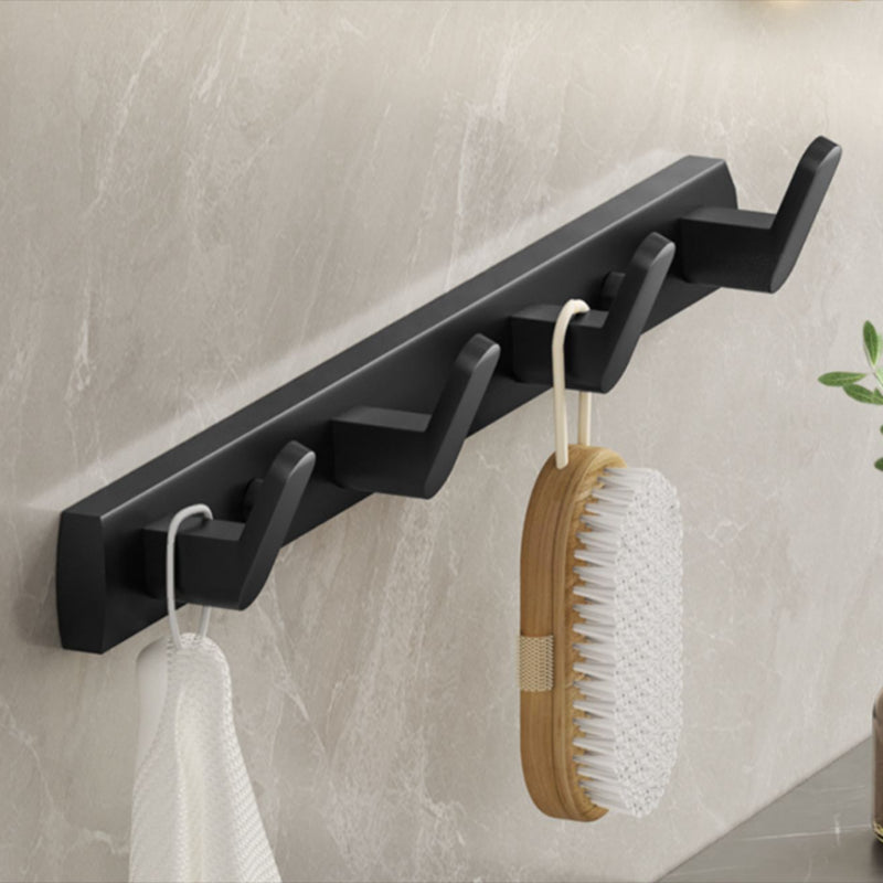 Modern Bathroom Set Matte Black Bathroom Shelf Towel Holder Bathroom Accessories Set