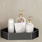 Modern Bathroom Set Matte Black Bathroom Shelf Towel Holder Bathroom Accessories Set