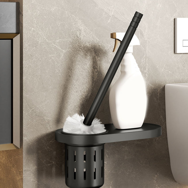 Modern Bathroom Set Matte Black Bathroom Shelf Towel Holder Bathroom Accessories Set