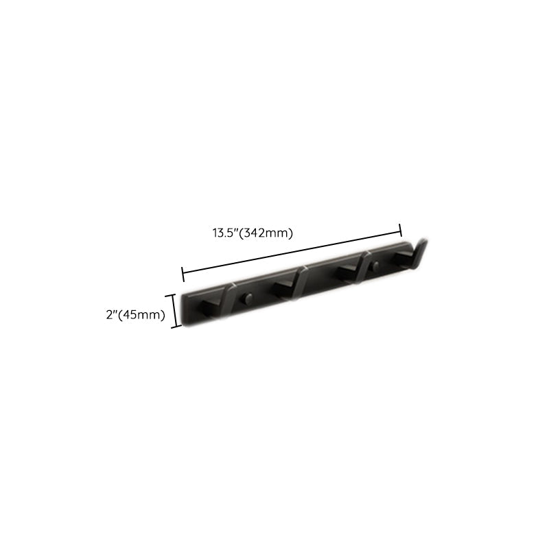 Modern Bathroom Set Matte Black Bathroom Shelf Towel Holder Bathroom Accessories Set