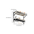 Modern Bathroom Set Matte Black Bathroom Shelf Towel Holder Bathroom Accessories Set