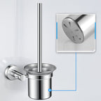 Modern Stainless Steel Bathroom Set Paper Holder Bathroom Shelf Bathroom Accessories