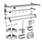 Modern Stainless Steel Bathroom Set Paper Holder Bathroom Shelf Bathroom Accessories